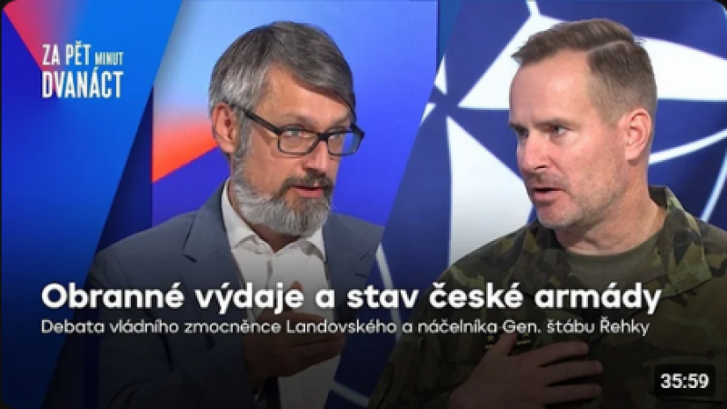 Landovský vs. Řehka: Summit NATO, obranné výdaje, stav české armády
