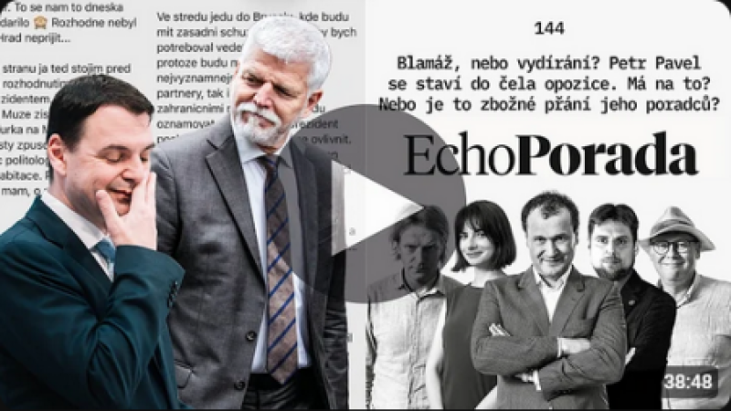Blamáž, nebo vydírání? Petr Pavel jako lídr opozice. Má na to? Nebo je to zbožné přání jeho poradců?