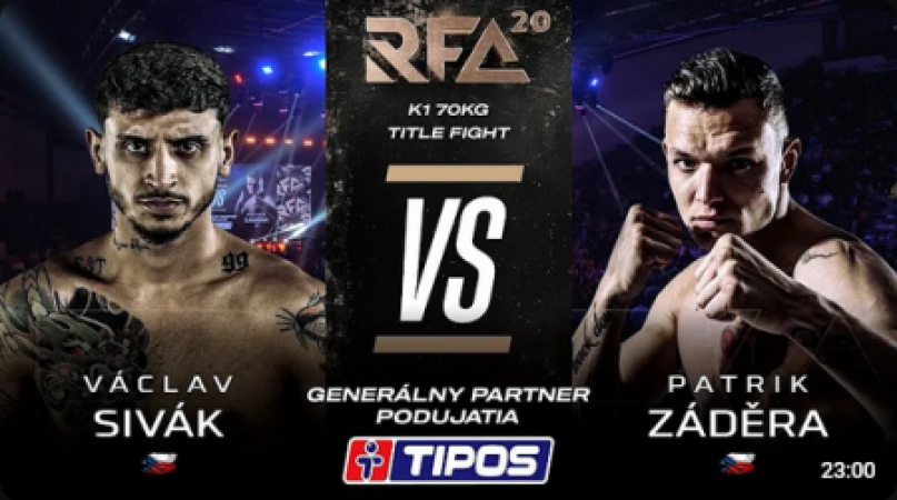 Václav SIVÁK vs Patrik ZÁDĚRA (K1) - Title fight | RFA 20 ALL STARS Bratislava