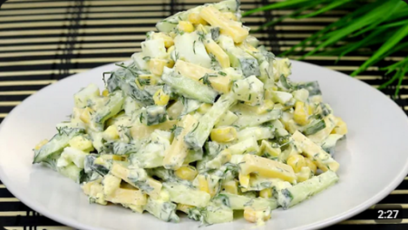 Обалденно Вкусный САЛАТ "ОДЕССА" из самых Простых продуктов! ЭТОТ Салат БЕСПОДОБЕН! Легкий и вкусный