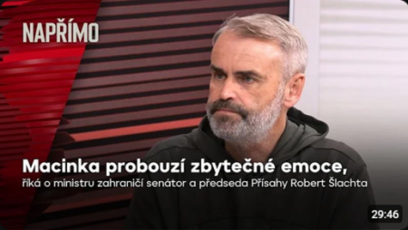 Šlachta: Macinku před eurovolbami nikdo neznal, teď probouzí zbytečné emoce