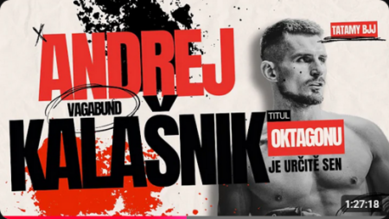 Andrej Kalašnik - vagabund je ve mně, zlatá z olympiády by byla víc než pás UFC