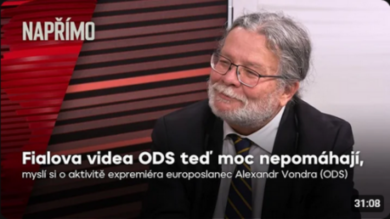 Vondra: Politika se dnes dělá jinak, Fialova videa ale vedení ODS nepomáhají