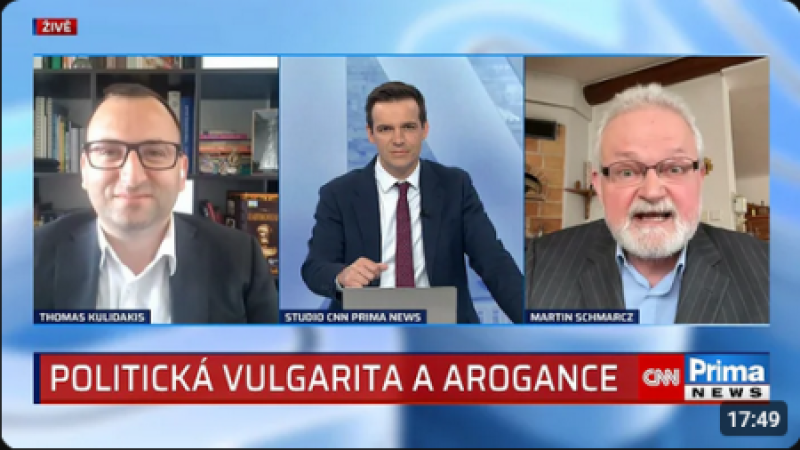 Schmarcz: Motoristé dehumanizují lidi. Výrazy ruský šváb či svoloč nejsou lepší, míní Kulidakis